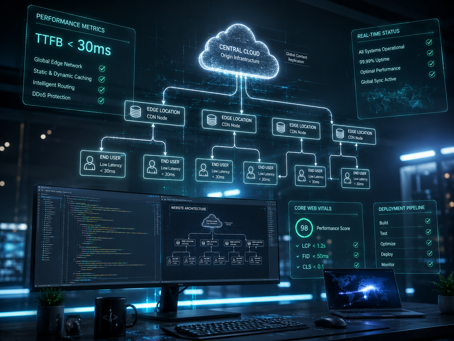 Der strategische Fahrplan zur Latenzminimierung Ein digitaler Architektur-Blueprint für eine erfolgreiche Edge-Migration mit Performance-Metriken.